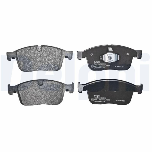 DELPHI LP3258 Bremsbelagsatz, Scheibenbremse f&uuml;r VOLVO, Vorderachse