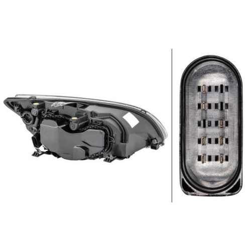 HELLA Hauptscheinwerfer 1LL 010 201-071 f&uuml;r FORD, links