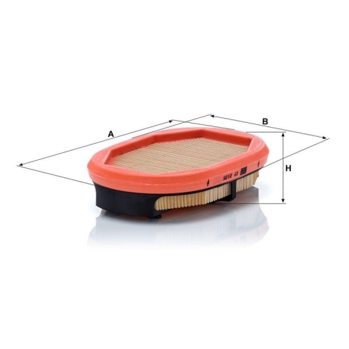 Sekund&auml;rluftfilter MANN-FILTER CF 2125 IQORON f&uuml;r CASE IH JCB BUCHER Sch&ouml;rling
