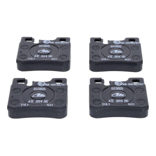 Bremsbelagsatz, Scheibenbremse ATE 13.0460-3805.2 f&uuml;r MERCEDES-BENZ, Hinterachse