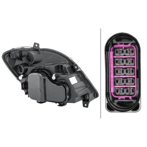 HELLA Hauptscheinwerfer 1EB 247 012-051 f&uuml;r MERCEDES-BENZ, links