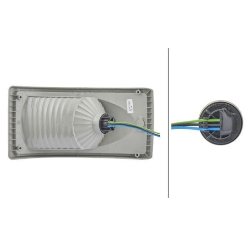 HELLA Heckleuchte 2SB 008 805-021 für IVECO MAN VOLVO LOTUS (YOUNGMAN), links