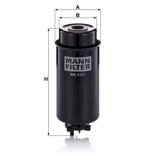 MANN-FILTER WK 8187 Kraftstofffilter f&uuml;r CASE IH CLAAS JOHN DEERE