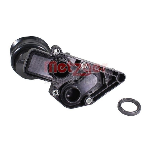 Rohrleitung, Öleinfüllstutzen METZGER 8001107 für VW, Zylinderkopf