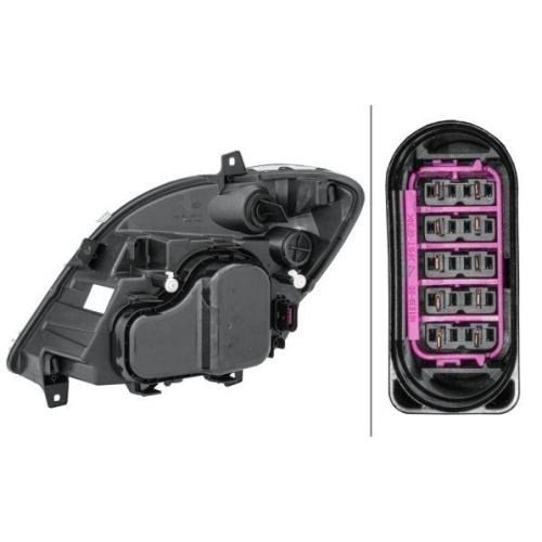 HELLA Hauptscheinwerfer 1EB 247 012-061 für MERCEDES-BENZ, rechts