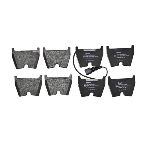 DELPHI LP3266 Bremsbelagsatz, Scheibenbremse f&uuml;r AUDI, Vorderachse