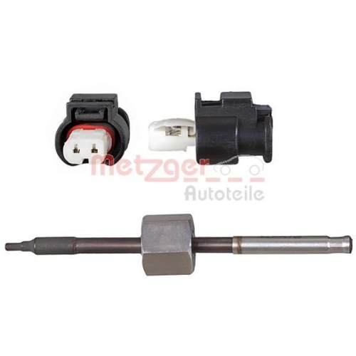 Sensor, Abgastemperatur METZGER 0894856 f&uuml;r MERCEDES-BENZ, vor Ru&szlig;partikelfilter