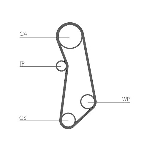 CONTINENTAL CTAM CT1114WP1 Wasserpumpe + Zahnriemensatz f&uuml;r FIAT