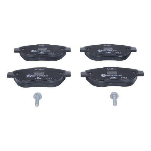 Bremsbelagsatz, Scheibenbremse ATE 13.0460-3811.2 f&uuml;r CITRO&Euml;N FIAT PEUGEOT