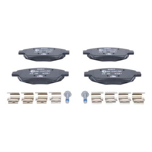Bremsbelagsatz, Scheibenbremse ATE 13.0460-3815.2 f&uuml;r RENAULT, Vorderachse