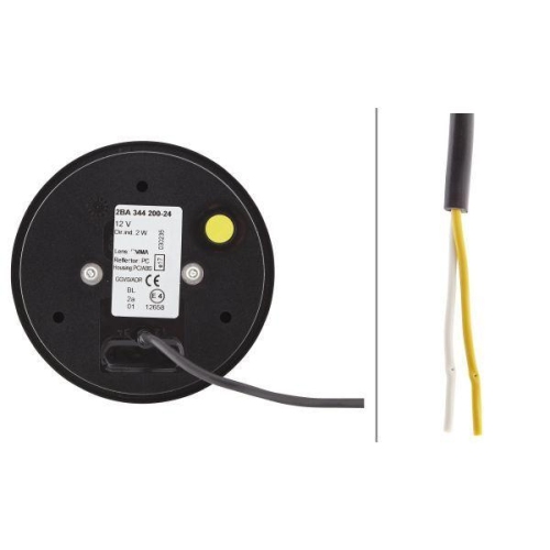 HELLA Blinkleuchte 2BA 344 200-241 für, vorne und hinten