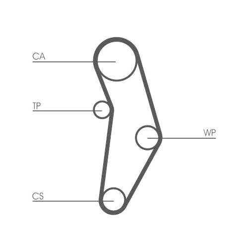 CONTINENTAL CTAM CT1049WP1 Wasserpumpe + Zahnriemensatz f&uuml;r ALFA ROMEO CHRYSLER