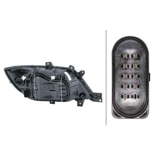 HELLA Hauptscheinwerfer 1EH 246 047-011 f&uuml;r MERCEDES-BENZ, links