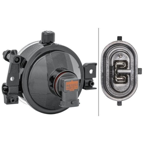 HELLA Nebelscheinwerfer 1N0 354 016-021 für FORD, rechts