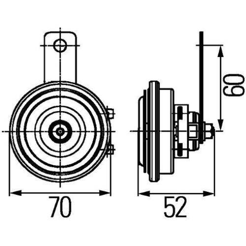 HELLA Horn 3AL 922 196-011 für KUBOTA