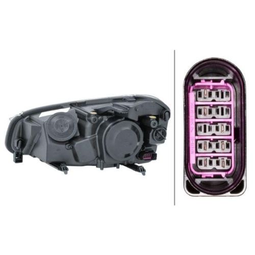 HELLA Hauptscheinwerfer 1EJ 009 587-621 f&uuml;r FORD, rechts