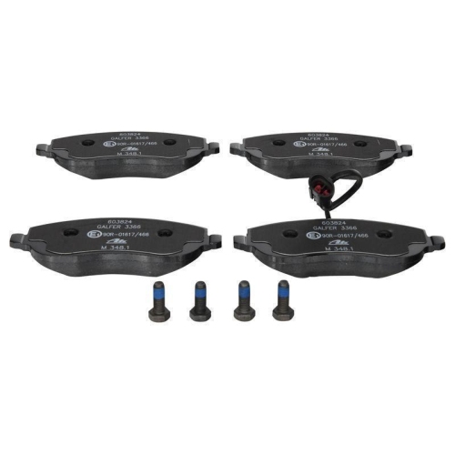 Bremsbelagsatz, Scheibenbremse ATE 13.0460-3824.2 f&uuml;r FIAT, Vorderachse