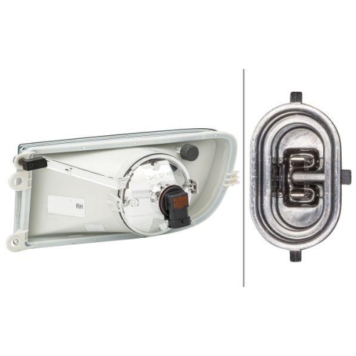 HELLA Nebelscheinwerfer 1N0 354 017-021 für SKODA, rechts