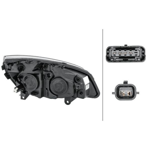 HELLA Hauptscheinwerfer 1EG 008 862-171 f&uuml;r RENAULT, links