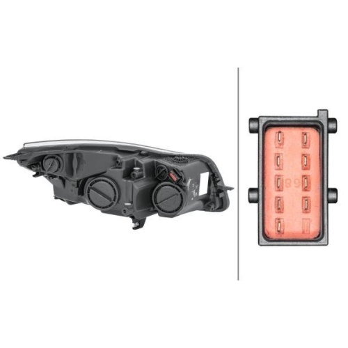 HELLA Hauptscheinwerfer 1EJ 009 630-311 für OPEL, links