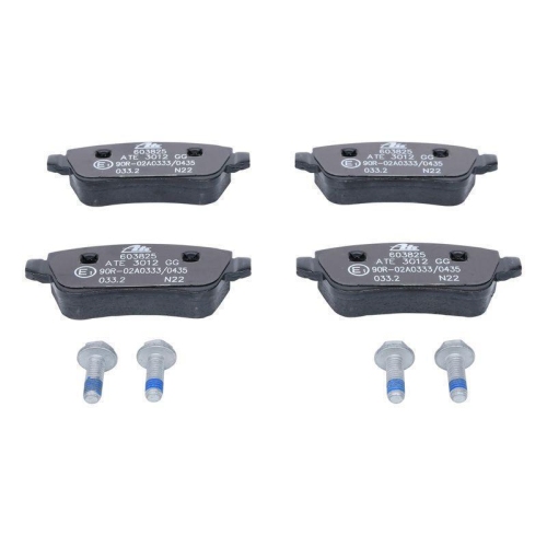 Bremsbelagsatz, Scheibenbremse ATE 13.0460-3825.2 f&uuml;r FIAT, Hinterachse