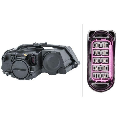 HELLA Hauptscheinwerfer 1EJ 009 648-011 f&uuml;r AUDI VW, links