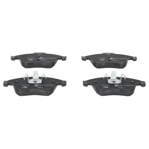 Bremsbelagsatz, Scheibenbremse ATE 13.0460-7250.2 f&uuml;r RENAULT, Vorderachse