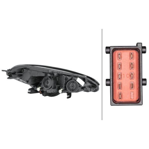 HELLA Hauptscheinwerfer 1LF 011 830-071 für OPEL VAUXHALL GENERAL MOTORS, links