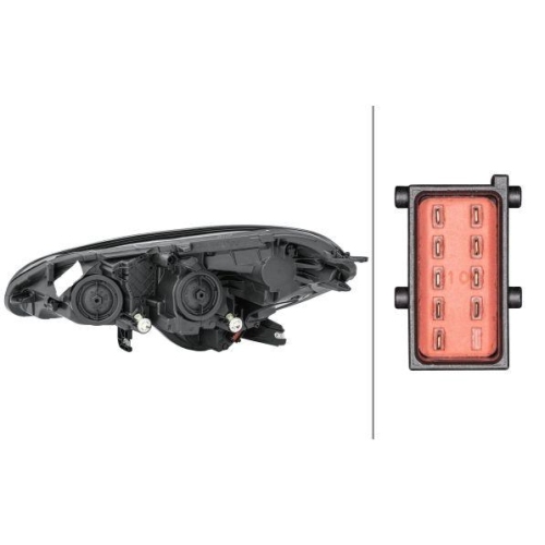 HELLA Hauptscheinwerfer 1LF 011 830-081 für OPEL VAUXHALL GENERAL MOTORS, rechts