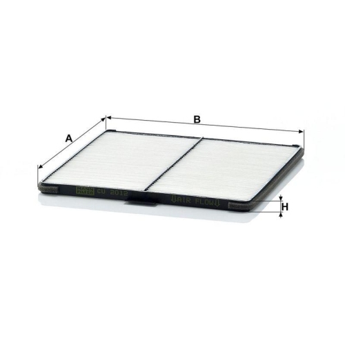 Filter, Innenraumluft MANN-FILTER CU 2012 f&uuml;r DAEWOO, hinter dem Handschuhfach
