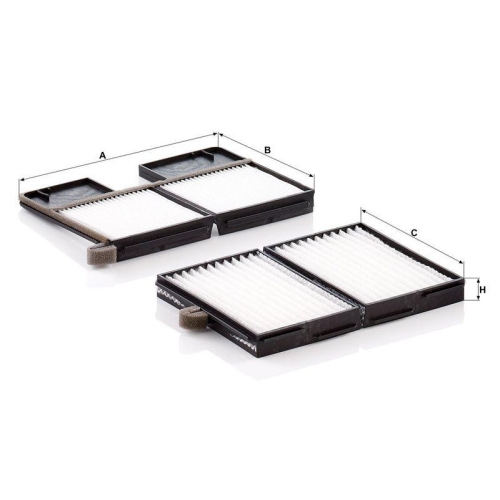 Filter, Innenraumluft MANN-FILTER CU 21 001-2 f&uuml;r TOYOTA