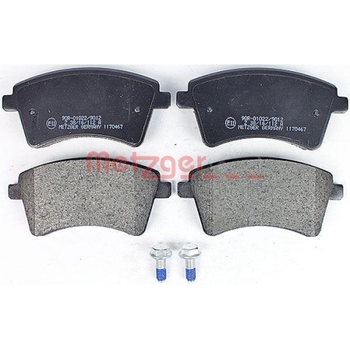 Bremsbelagsatz, Scheibenbremse METZGER 1170467 GREENPARTS f&uuml;r MERCEDES-BENZ