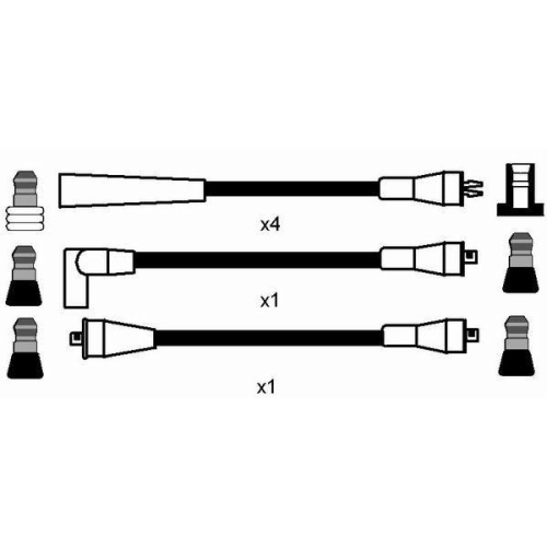 Z&uuml;ndleitungssatz NGK 8292 f&uuml;r CHRYSLER DODGE, f&uuml;r Fahrzeuge mit Z&uuml;ndverteiler