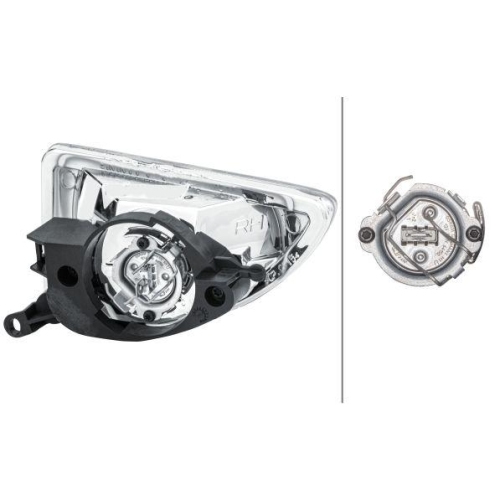 HELLA Nebelscheinwerfer 1NA 354 015-021 für FORD, rechts