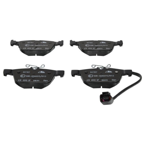 Bremsbelagsatz, Scheibenbremse ATE 13.0460-7307.2 f&uuml;r VAG, Hinterachse