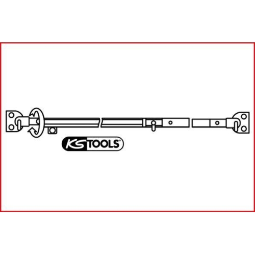 Motorhauben- /Heckklappenstütze KS TOOLS 700.1445 für