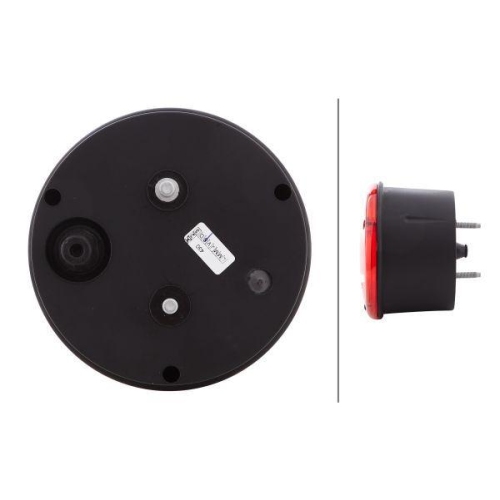 HELLA Nebelschlussleuchte 2NE 964 169-521 für DAF ISUZU SOLARIS VDL, links