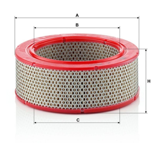 MANN-FILTER C 2263 Luftfilter f&uuml;r FORD RENAULT GENERAL MOTORS