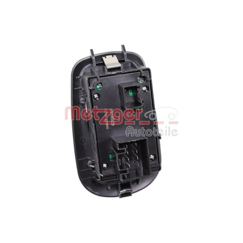 Schalter, Fensterheber METZGER 0916929 GREENPARTS f&uuml;r FORD, fahrerseitig, vorne