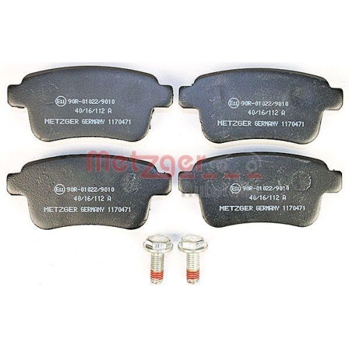 Bremsbelagsatz, Scheibenbremse METZGER 1170471 GREENPARTS f&uuml;r MERCEDES-BENZ