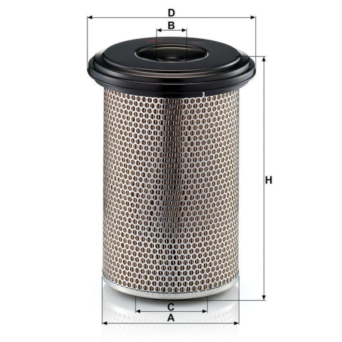 MANN-FILTER C 23 440 Luftfilter f&uuml;r FORD HANOMAG HENSCHEL IVECO MERCEDES-BENZ
