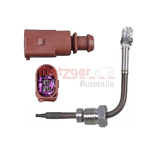 Sensor, Abgastemperatur METZGER 0894877 f&uuml;r AUDI VW VAG, vor Ru&szlig;partikelfilter