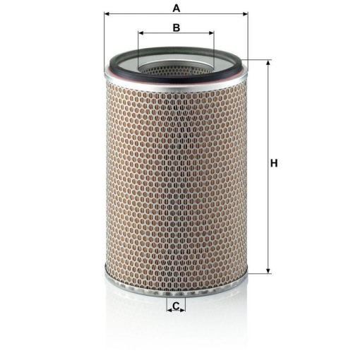 MANN-FILTER C 24 719 Luftfilter f&uuml;r FIAT FORD HANOMAG HENSCHEL ISUZU IVECO VOLVO