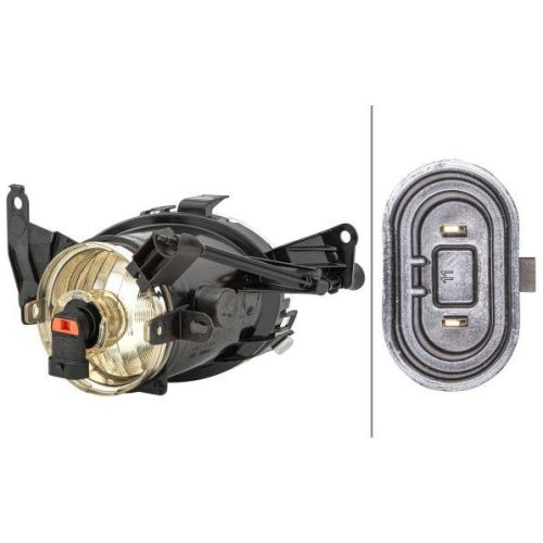 HELLA Nebelscheinwerfer 1N0 354 681-011 für OPEL VAUXHALL GENERAL MOTORS, links