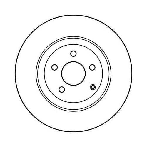 Bremsscheibe TRW DF4148S TRW SINGLE für MERCEDES-BENZ, Vorderachse