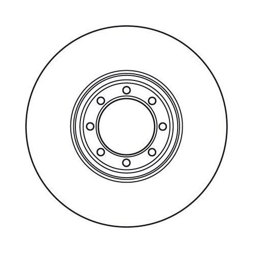 Bremsscheibe TRW DF4985S TRW SINGLE f&uuml;r IVECO, Hinterachse