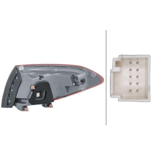 HELLA Heckleuchte 2SD 354 875-111 für MERCEDES-BENZ, links