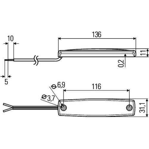 HELLA Innenraumleuchte 2JA 343 660-101 für IVECO CLAAS WIESMANN HYMER, Innenraum