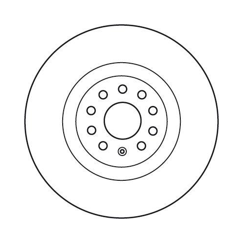 Bremsscheibe TRW DF6133S TRW SINGLE f&uuml;r SEAT SKODA VW CUPRA AUDI, Vorderachse
