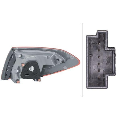 HELLA Heckleuchte 2SD 354 875-211 für MERCEDES-BENZ, links